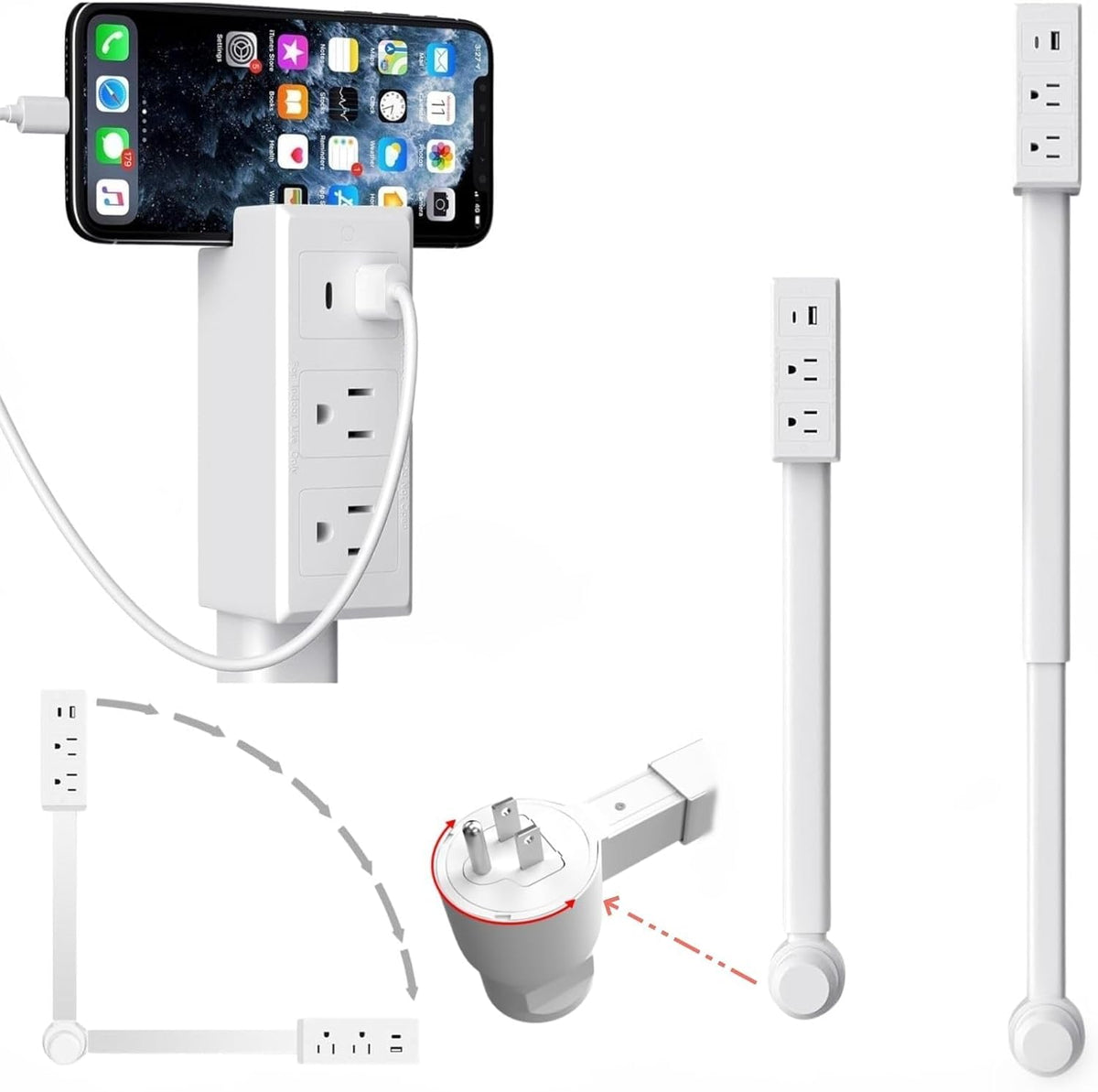 PowerReach 27 Pro Rotating Outlet Extender