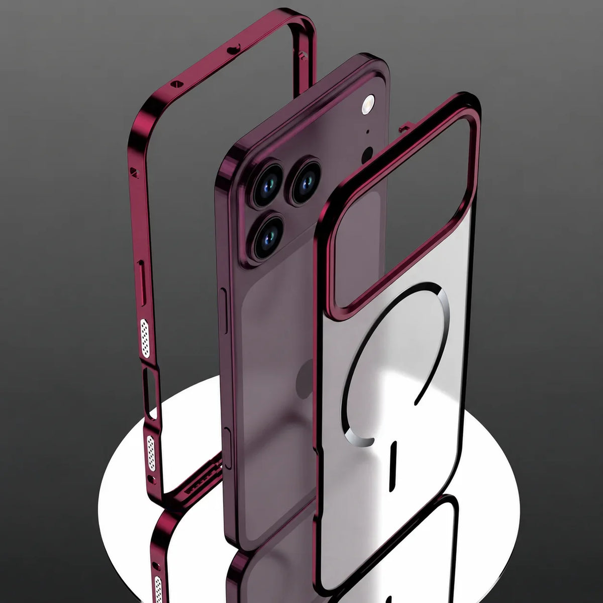 Metallic Frosted Glass Luxury Cover
